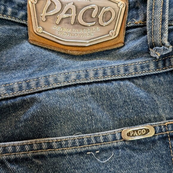 90's Vintage Paco Sport Blue Jeans - Size: 34x28 - Picture 2 of 7